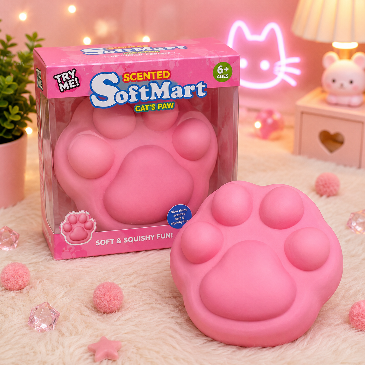 Jumbo Scented Cat Paw Squishy Toy