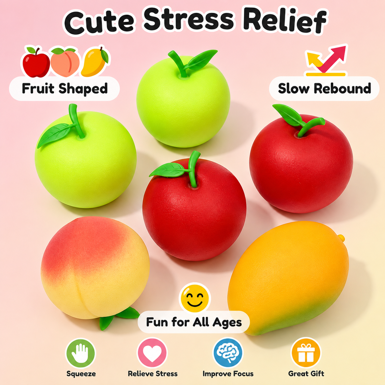 Fruit Squeezable Toy Set