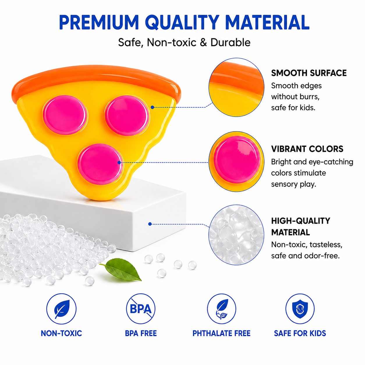 Soft Pizza Shaped Sensory Squishy
