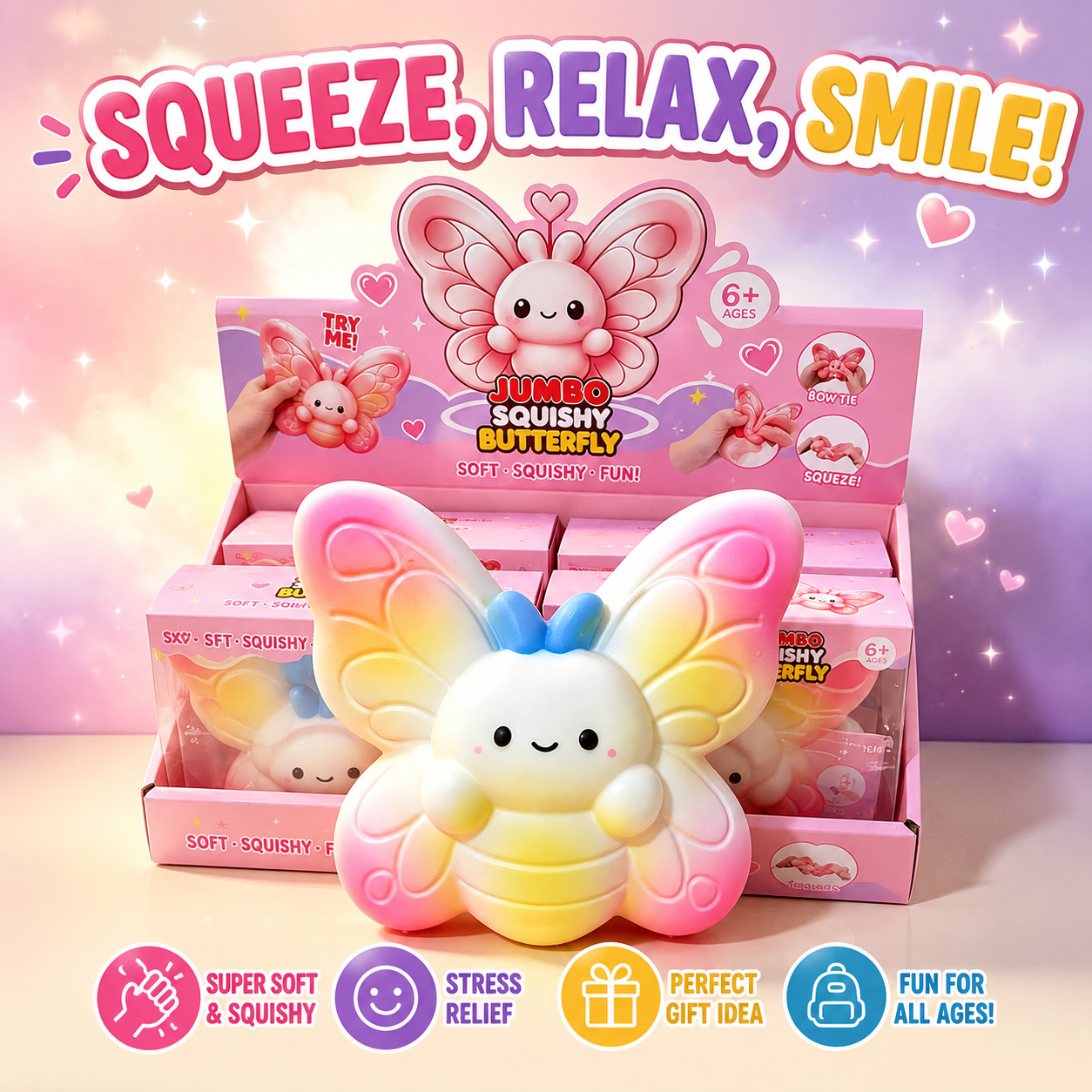 Jumbo Butterfly Slow Rise Squishy