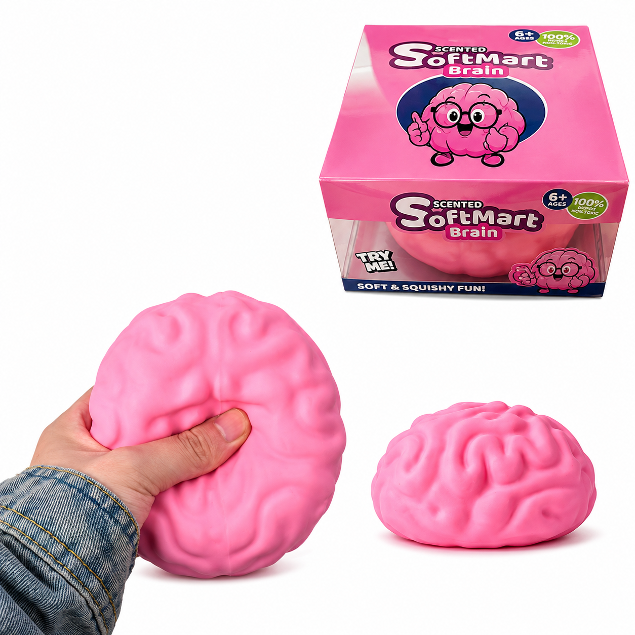Giant Brain Stress Relief Squishy