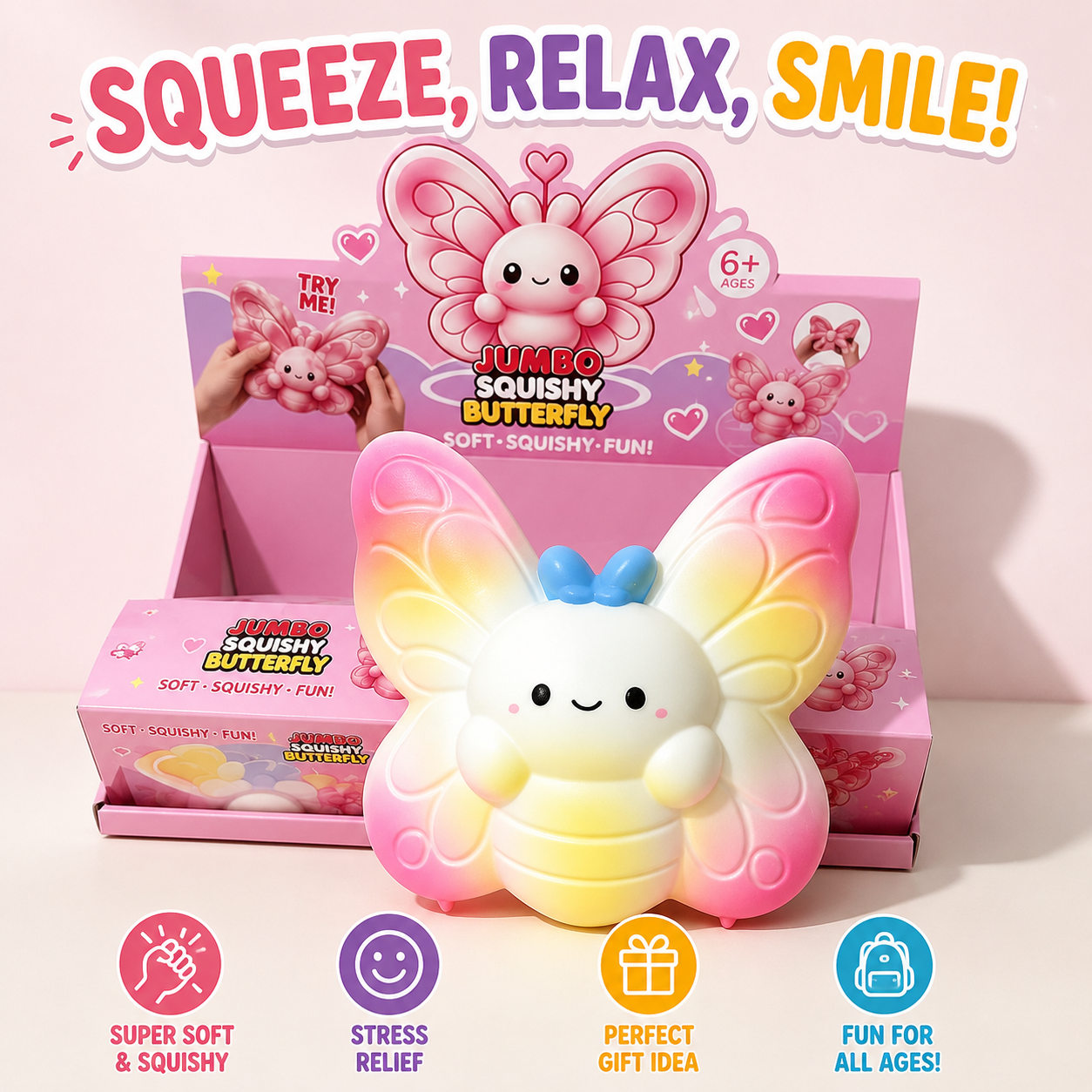 Jumbo Butterfly Slow Rise Squishy