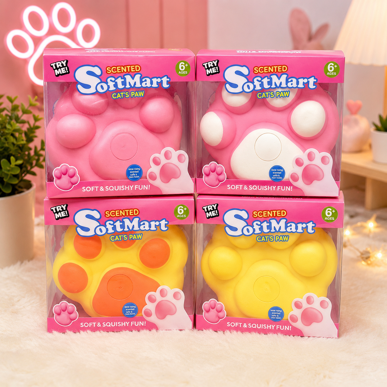 Jumbo Scented Cat Paw Squishy Toy