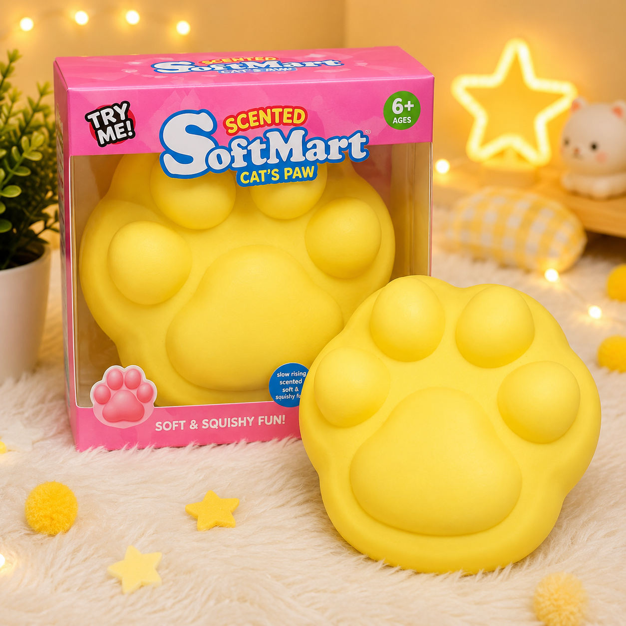 Jumbo Scented Cat Paw Squishy Toy