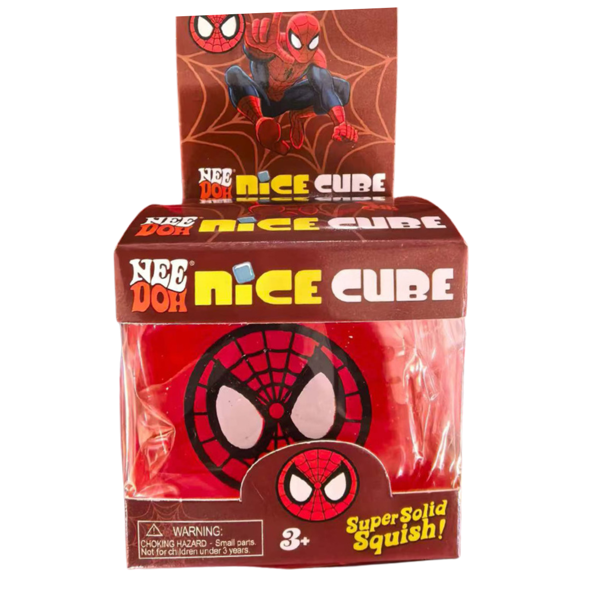 Red Spider Web Squishy Cube
