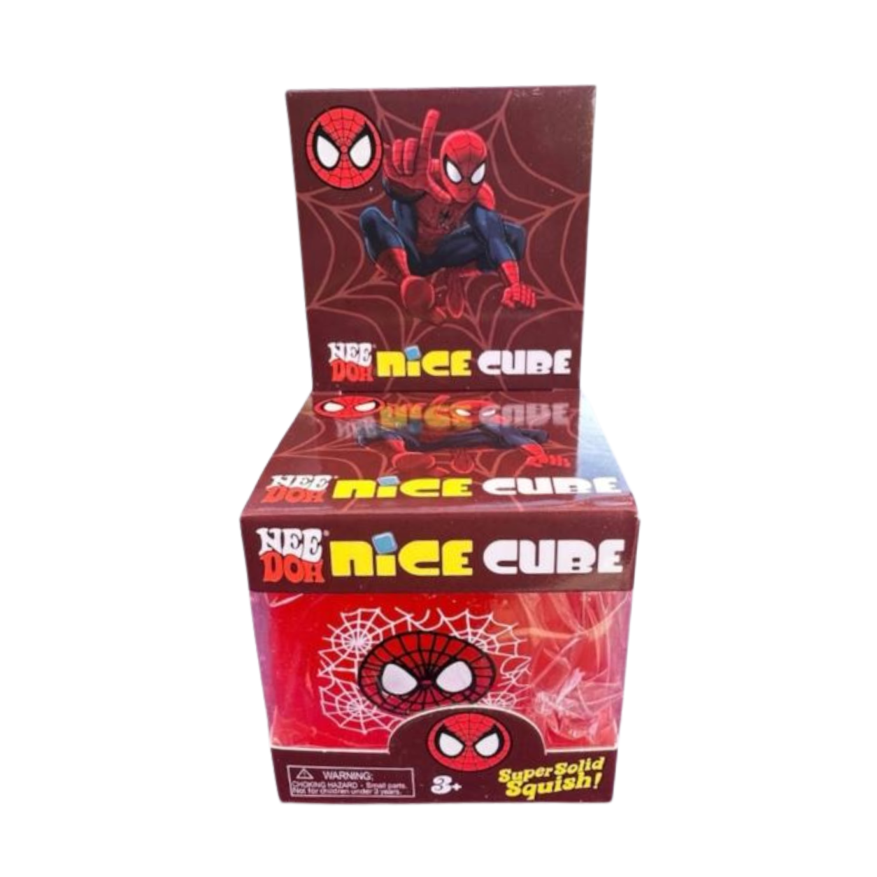 Red Spider Web Squishy Cube