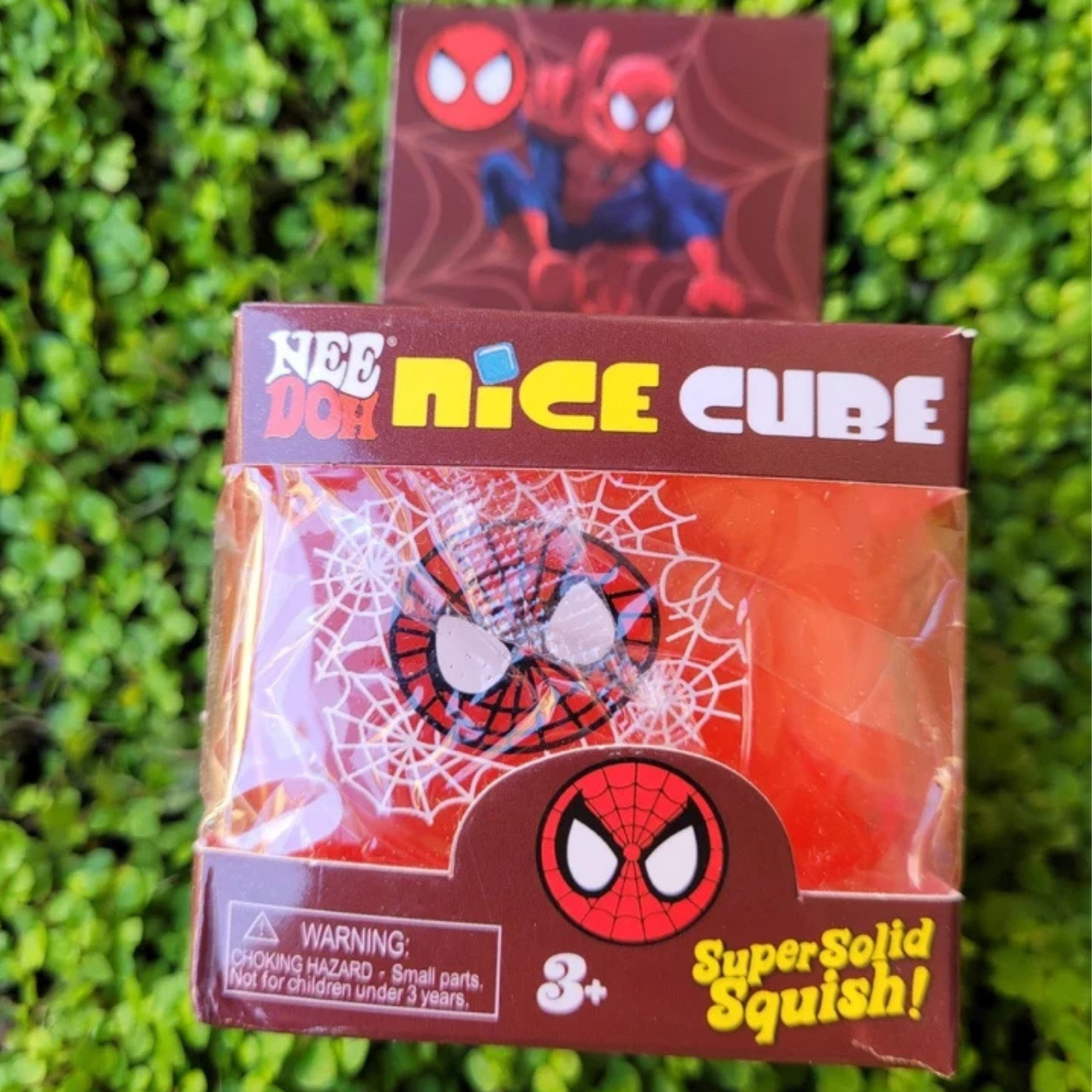 Red Spider Web Squishy Cube