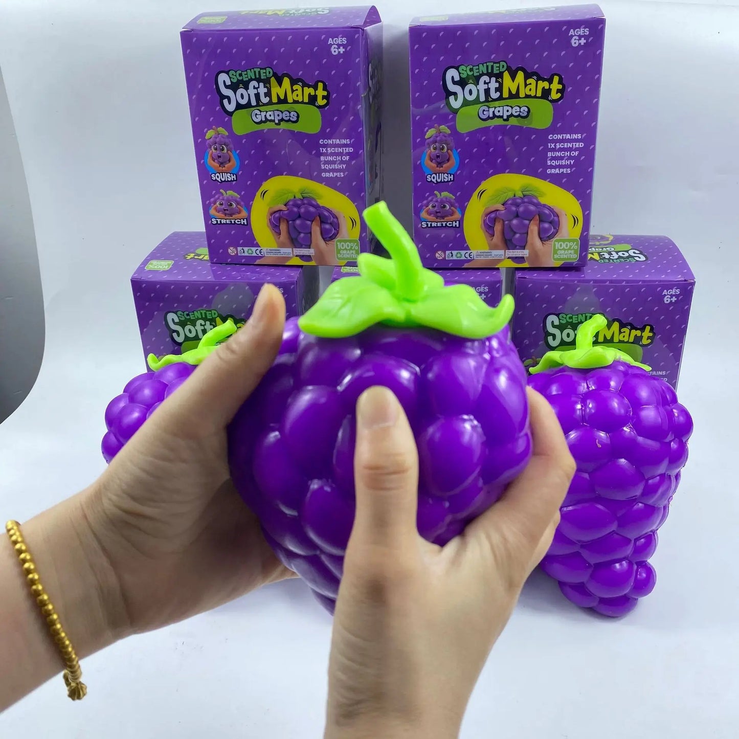 Jumbo Grape Squishy Stress Relief Toy
