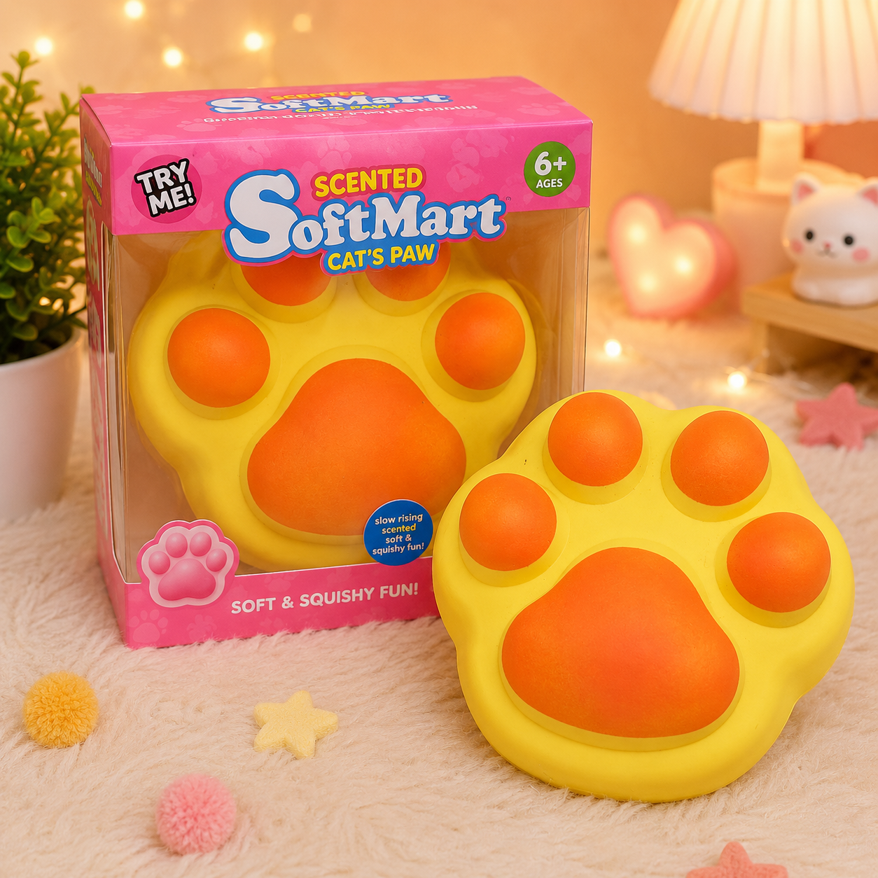 Jumbo Scented Cat Paw Squishy Toy