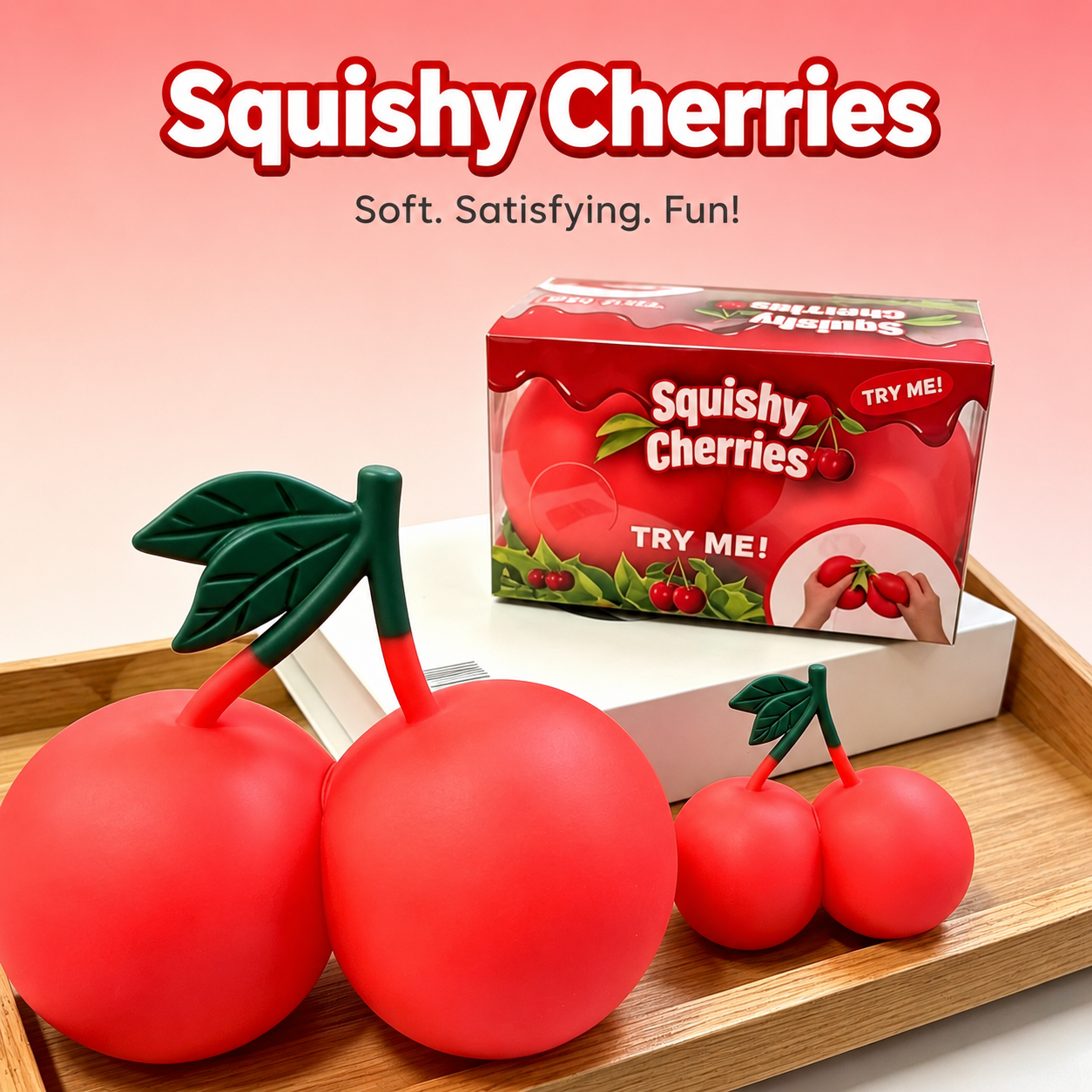 Jumbo Cherry Stress Relief Squishy
