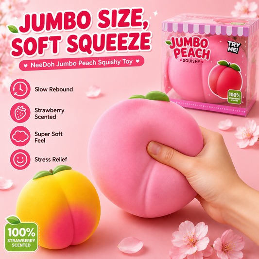 Jumbo Peach Slow Rise Squishy